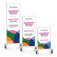 Heathrow VividPrint™ Award on Alberton Base - Clear