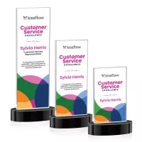 Heathrow VividPrint™ Award on Alberton Base - Black