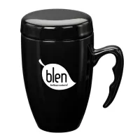 Barco Ceramic Mug w/ Lid - 14oz