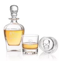 Delrina Skull Decanter Set