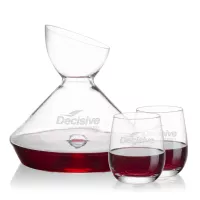 Woodbury Carafe & Salem Stemless Wine