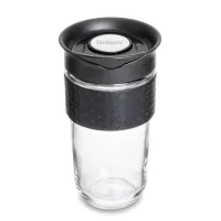 Adana Glass Large Tumbler w/Silicone Band - 18oz