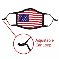 Full Color Sublimation Cooling Face Mask With Adjustable Ear Loop