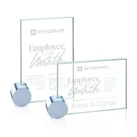 Bermuda Award - Jade/Chrome Circle