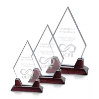 Sunrise Award - Starfire/Rosewood 8¾"