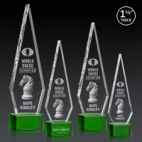 Springfield 3D Award on Paragon Base - Green
