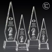 Springfield 3D Award on Robson Base - Clear