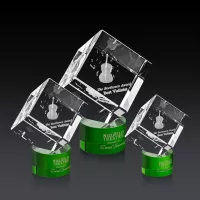 Burrill 3D Award on Marvel Base - Green