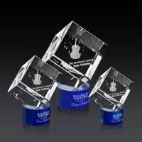 Burrill 3D Award on Marvel Base - Blue