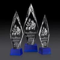 Manilow Award on Robson Base (3D) - Blue