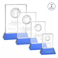 Ambassador Globe Award on Base - Sky Blue