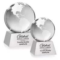 Globe Award on Aluminum Base