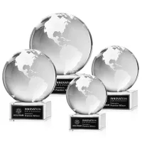 Globe Award on Hancock Base - Clear