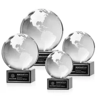 Globe Award on Hancock Base - Black