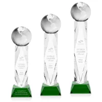 Globe Award on Toscana Base - Green