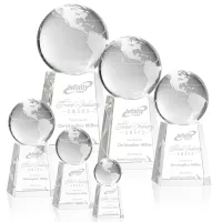 Globe Award on Tall Base