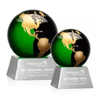 Ryegate Globe Award - Green/Gold