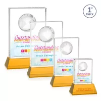 Ambassador VividPrint™ Award on Base - Amber
