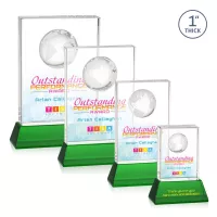 Ambassador VividPrint™ Award on Base - Green