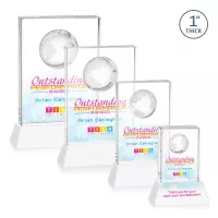 Ambassador VividPrint™ Award on Base - White