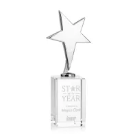 Tuscany Chrome Star on Lexington Base - Clear