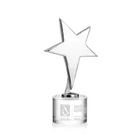 Tuscany Chrome Star on Marvel Base - Clear