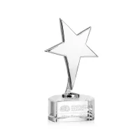 Tuscany Chrome Star on Paragon Base - Clear