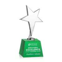 Tuscany Chrome Star on Robson Base - Green