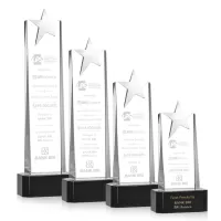 Fanshaw Silver Star Award on Base - Black