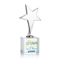 Tuscany Chrome Star VividPrint™ Award on Granby Base - Clear