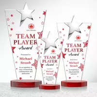 Mantella Chrome Star VividPrint™ Award - Red