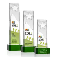 Stapleton Star VividPrint™ Award on Base - Green