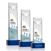 Stapleton Star VividPrint™ Award on Base - Blue