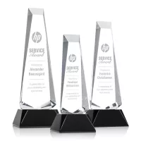 Rustern Obelisk Award on Base - Black