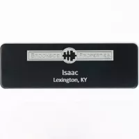 Silver City Metal Name Badge