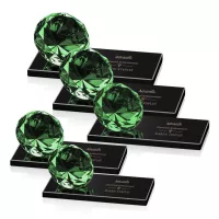Gemstone Award on Black - Emerald