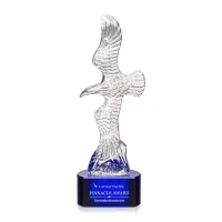 Staffordshire Eagle on Paragon Base - Blue