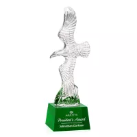 Staffordshire Eagle on Robson Base - Green