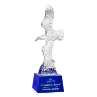 Staffordshire Eagle on Robson Base - Blue