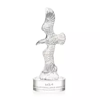 Staffordshire Eagle on Stanrich Base - Clear
