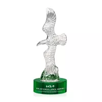 Staffordshire Eagle on Stanrich Base - Green