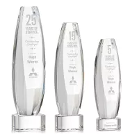 Hoover Award on Paragon Base - Clear