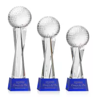 Golf Ball Award on Grafton Base - Blue