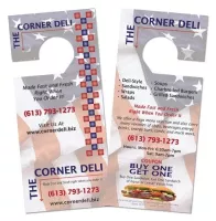 Door Hanger with Perforated Tear Off