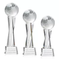 Soccer Ball Award on Grafton Base - Clear