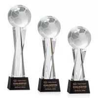 Soccer Ball Award on Grafton Base - Black
