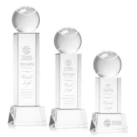 Tennis Ball Award on Belcroft Base - Clear