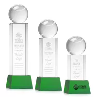 Tennis Ball Award on Belcroft Base - Green