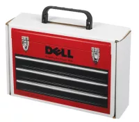 9-3/4" x 6-3/4" x 2-3/4" - B-Flute Box with Hinged Handle