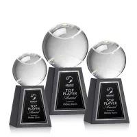 Tennis Ball Award on Tall Marble Base